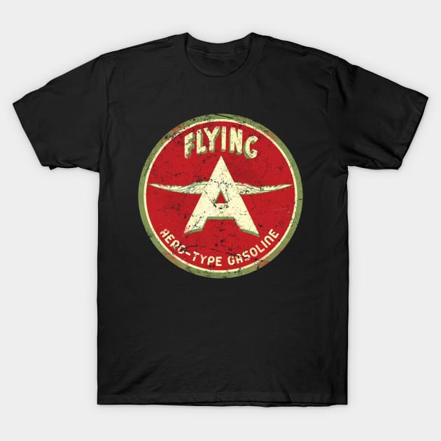 Flying A Gasoline T-Shirt by MindsparkCreative